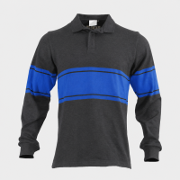 Cotton Custom Tackle Twill Embroidered Logo Long Sleeve Sports Rugby Shirt Customizable Football Wear Top